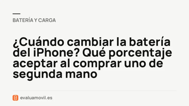 ¿Cuándo cambiar la batería del iPhone? Qué porcentaje aceptar al comprar uno de segunda mano